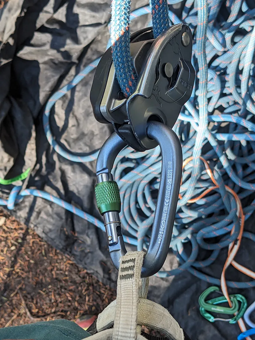 The Black Diamond PearLock is a great choice to belay with.