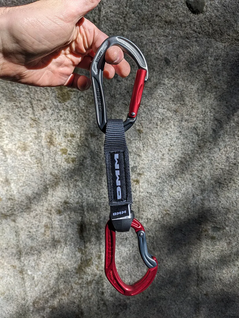 The DMM Alpha Sport has a great notch that makes it easy to clip