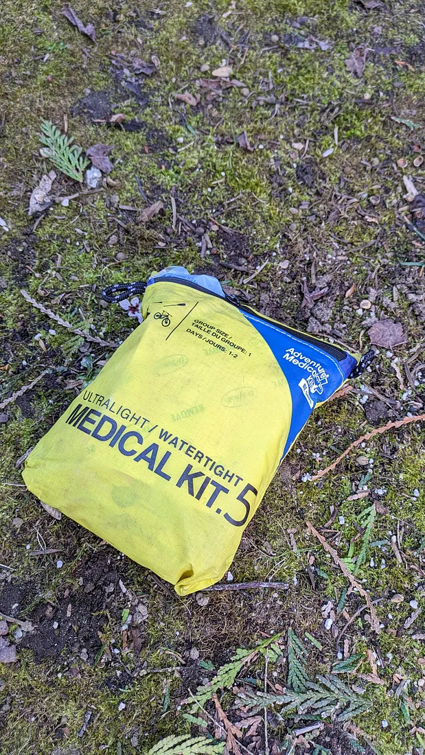 The Adventure Medical Kits UltraLight/Watertight 5, the smaller version of the 9.
